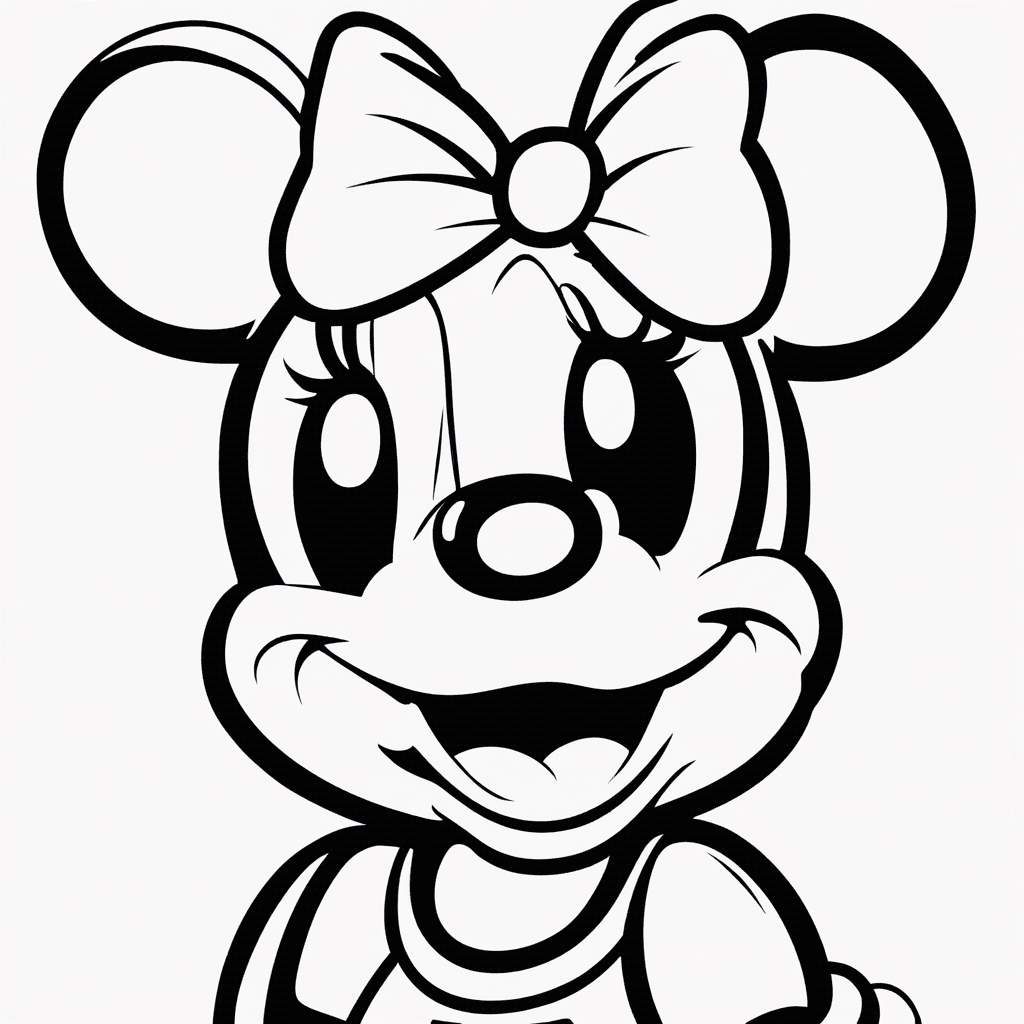 minnie mouse coloring pages