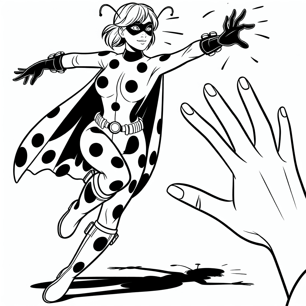 Additional miraculous ladybug coloring page 2