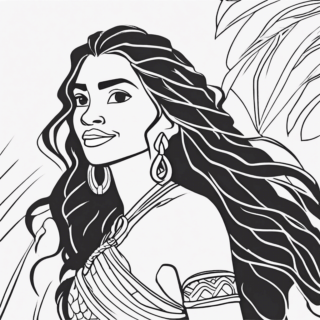 moana coloring pages