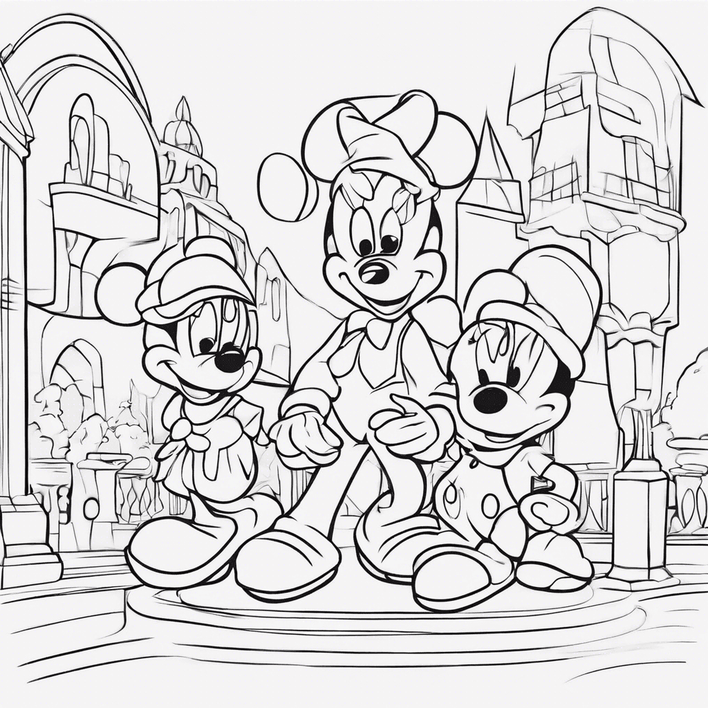 modern disney coloring pages