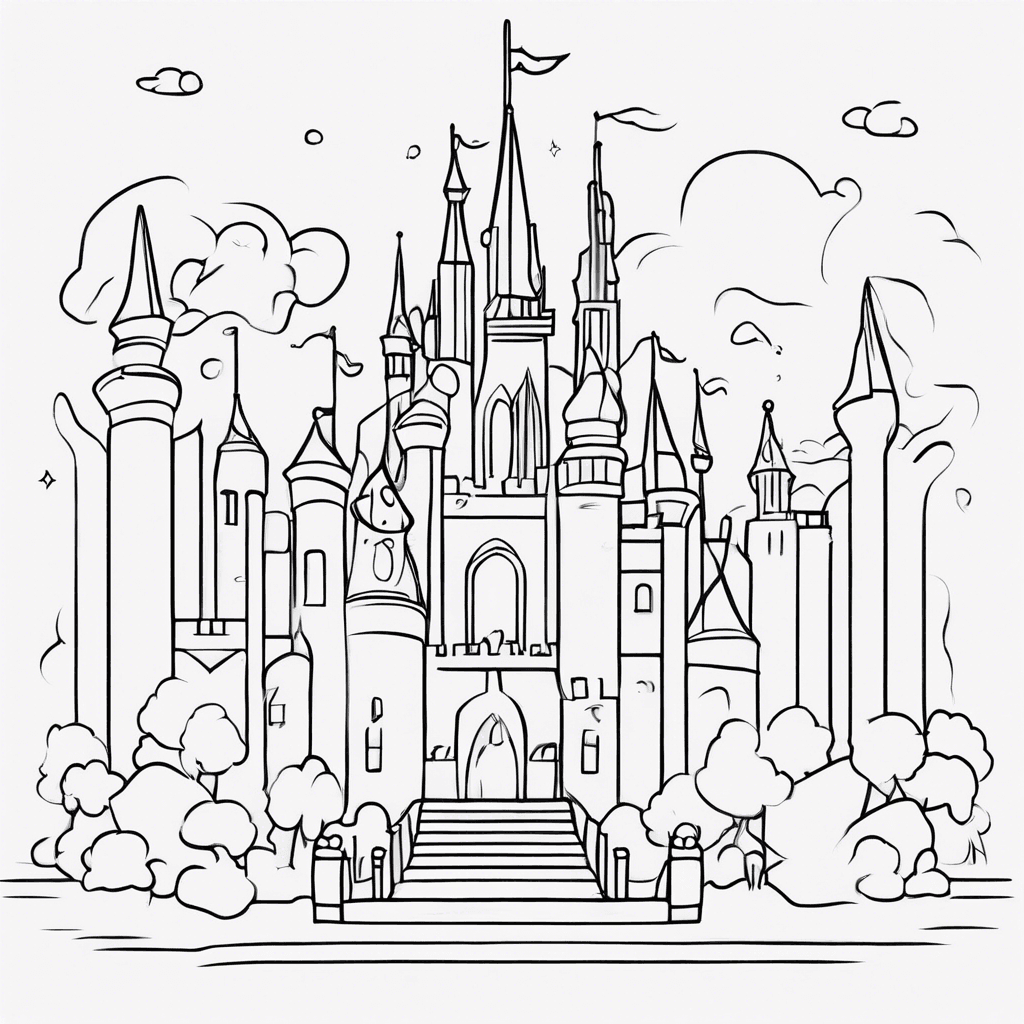 Additional modern disney coloring page 1