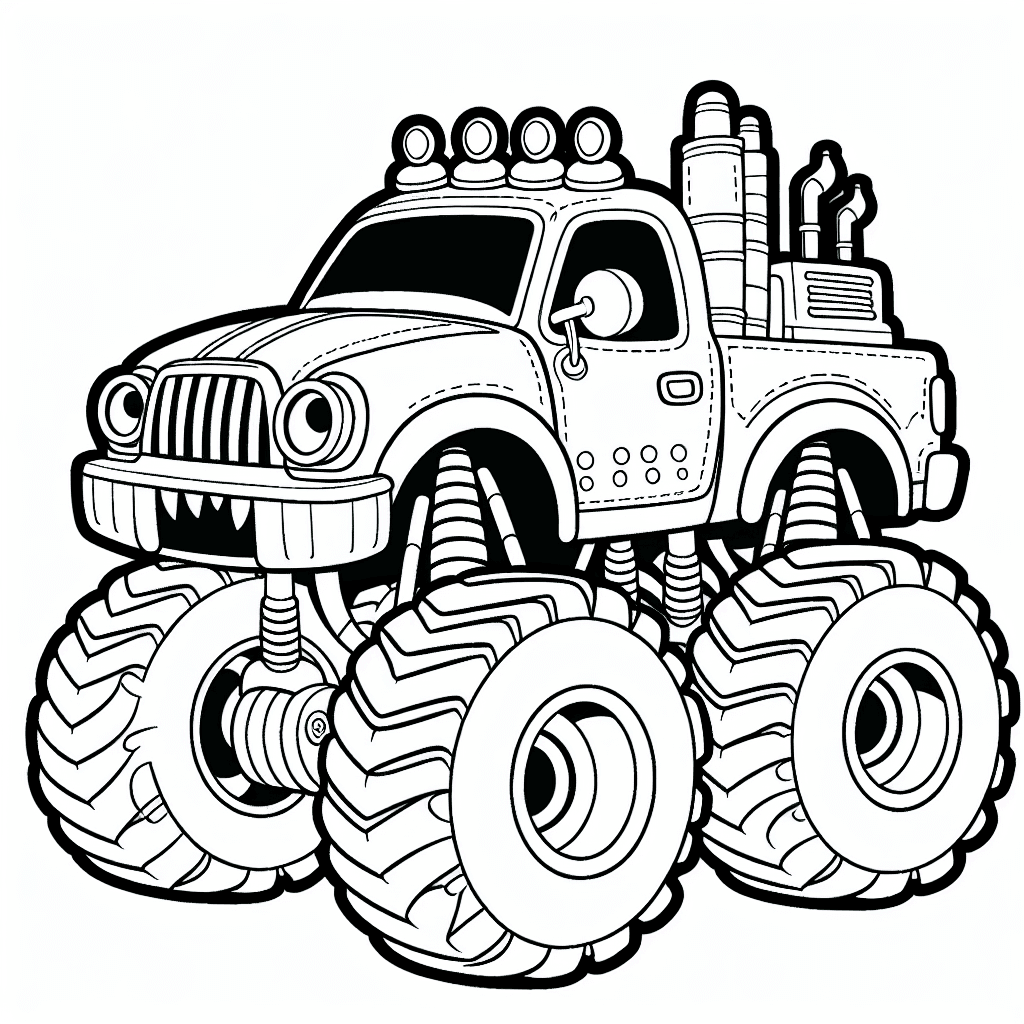 monster truck coloring pages