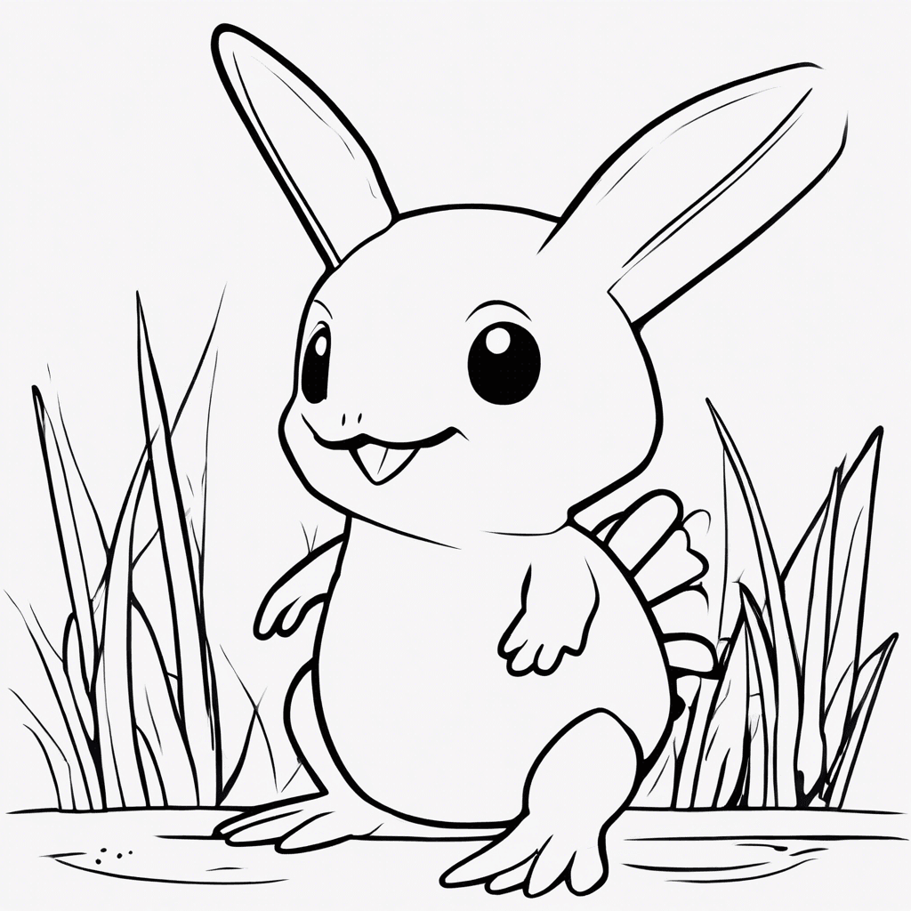 mudkip coloring pages