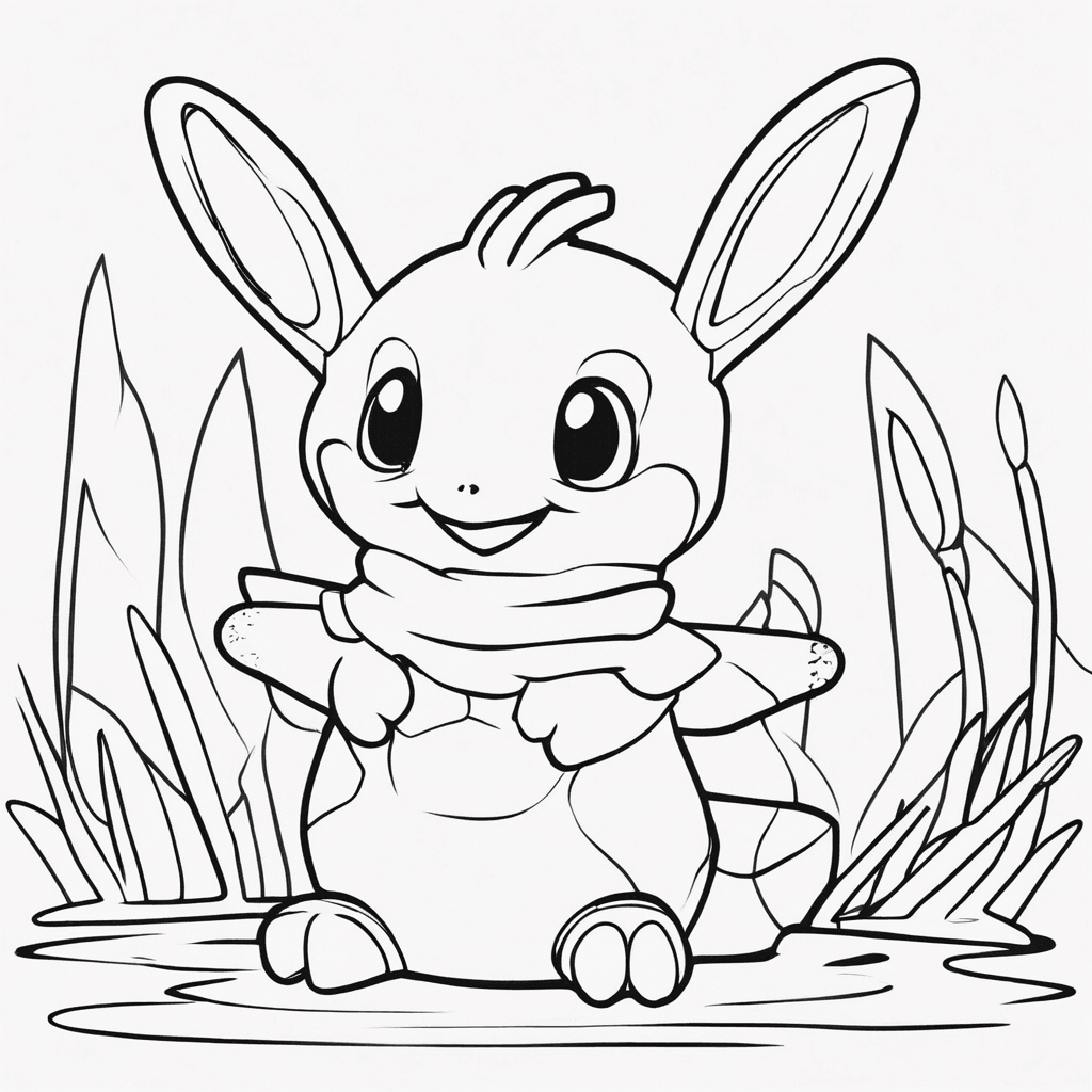 Additional mudkip coloring page 1