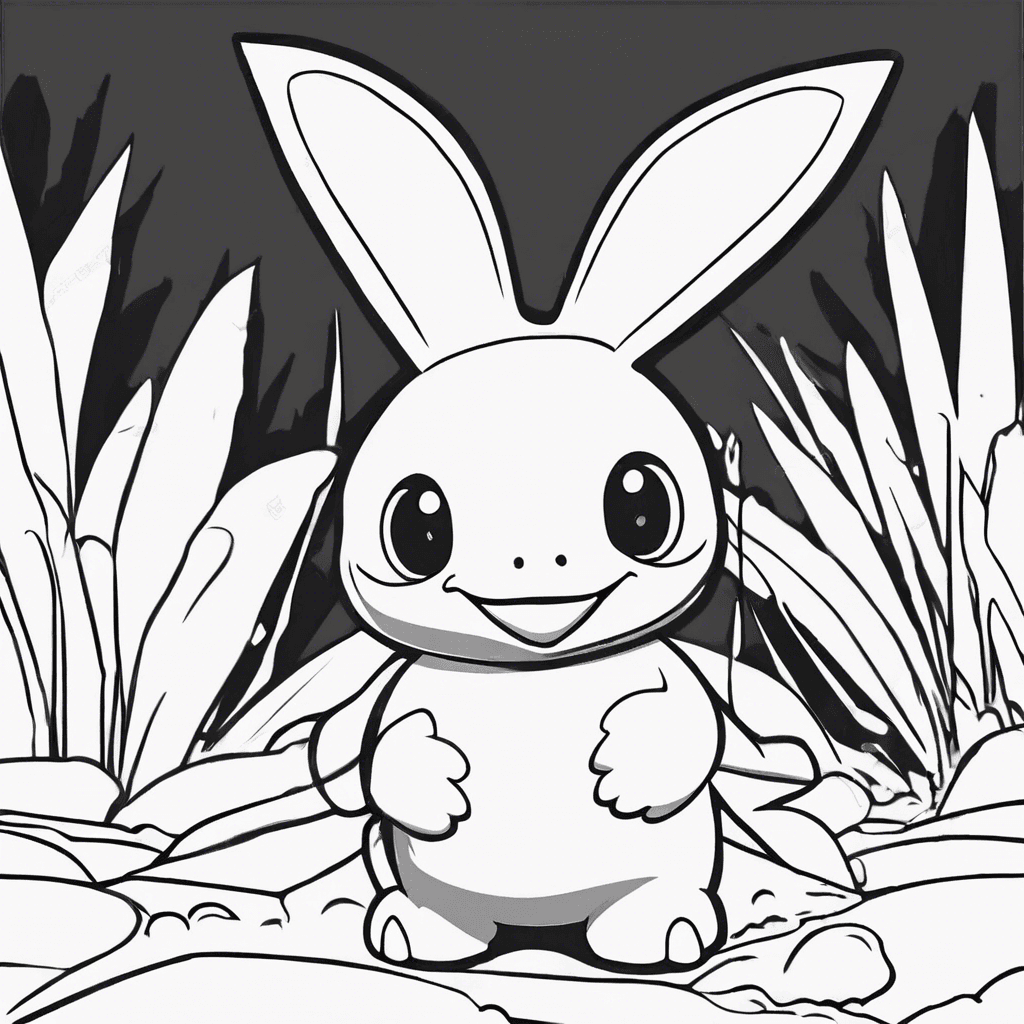 Additional mudkip coloring page 2