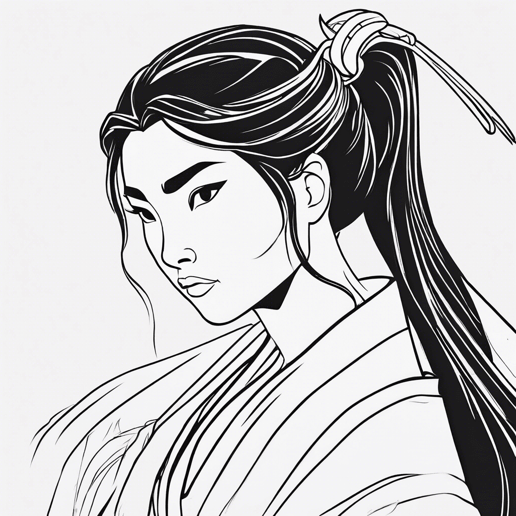 mulan coloring pages