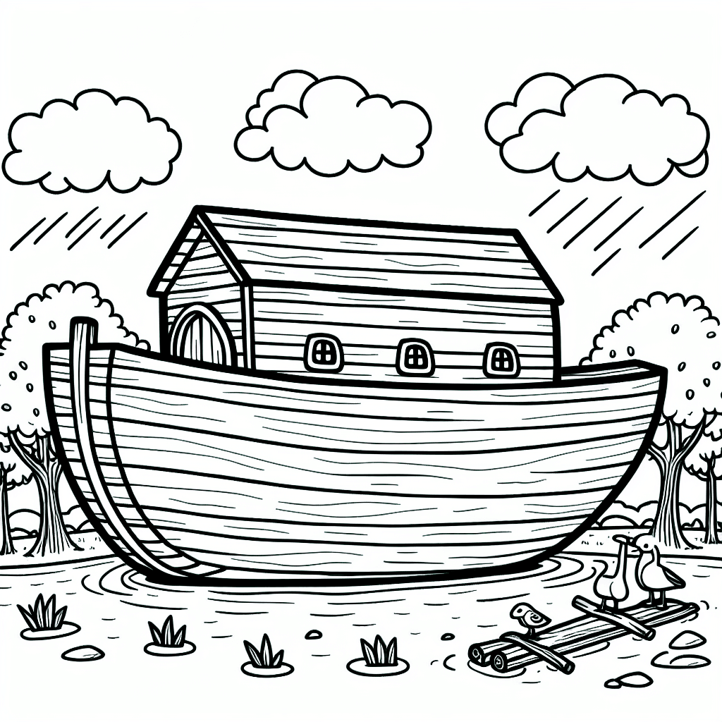 noah ark coloring pages