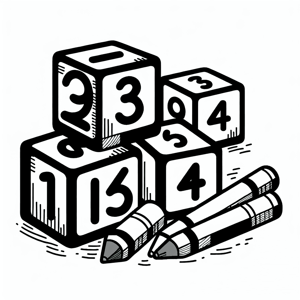 number blocks coloring pages