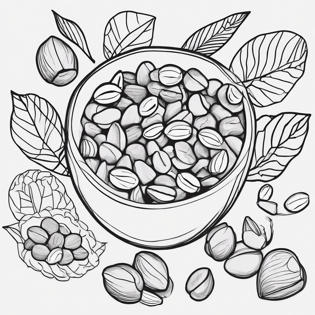 Additional nuts mixed coloring page 2