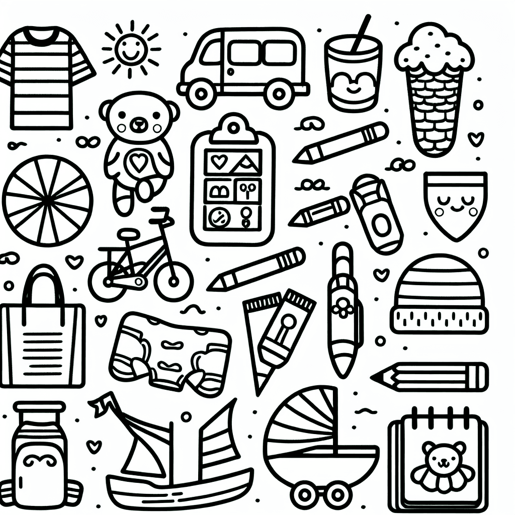 objects coloring pages