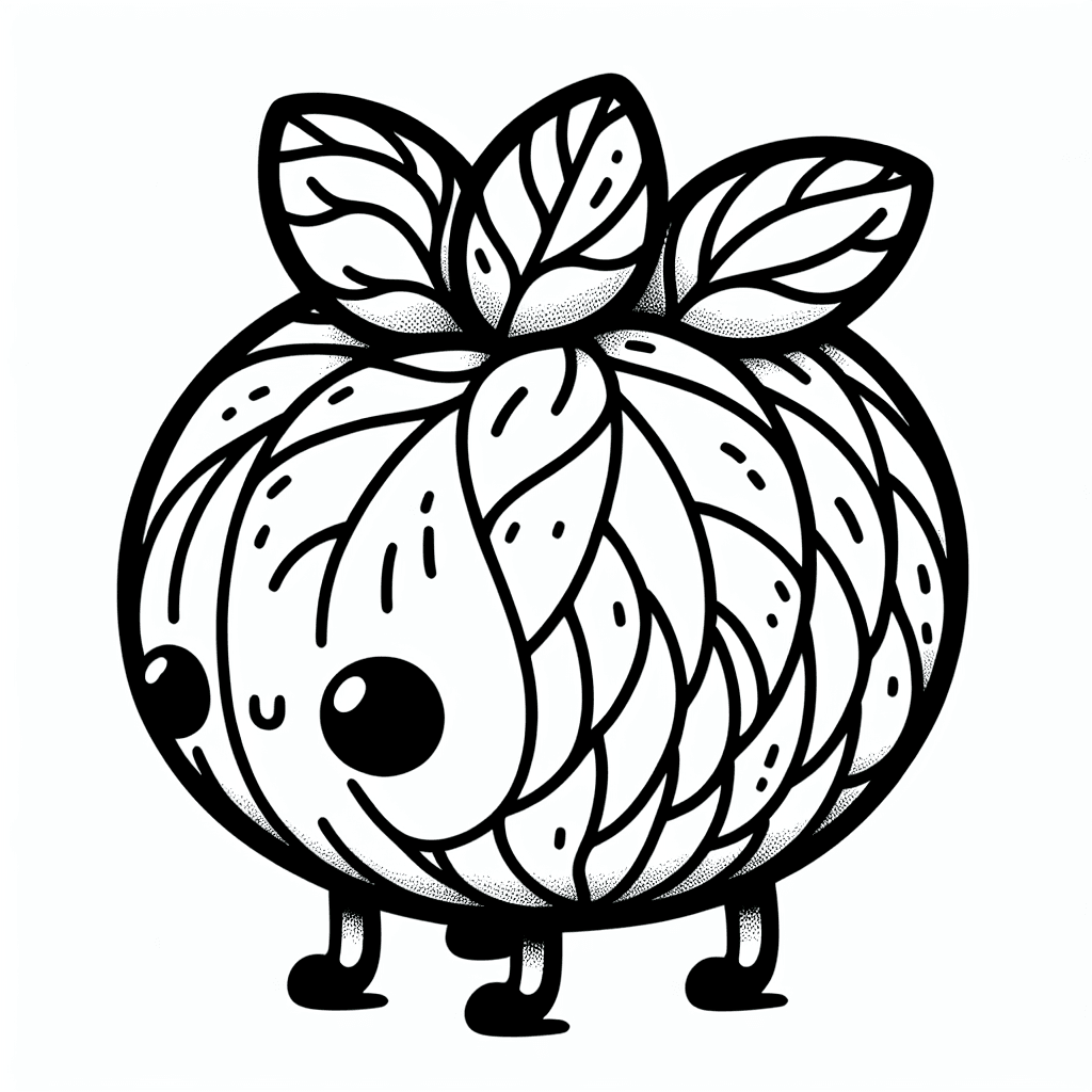 Additional oddish coloring page 1