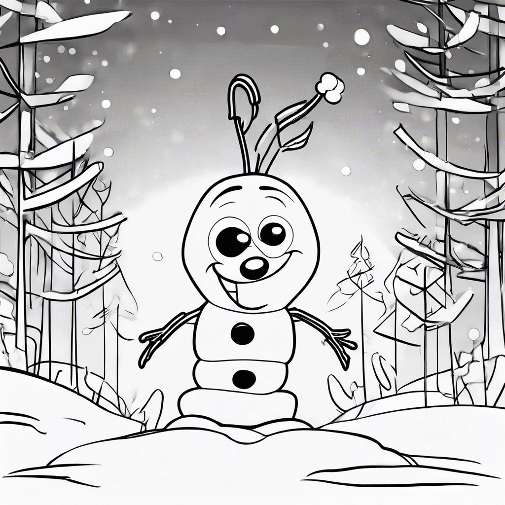 olaf coloring pages