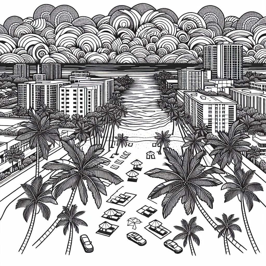 Additional palm beach coloring page 2