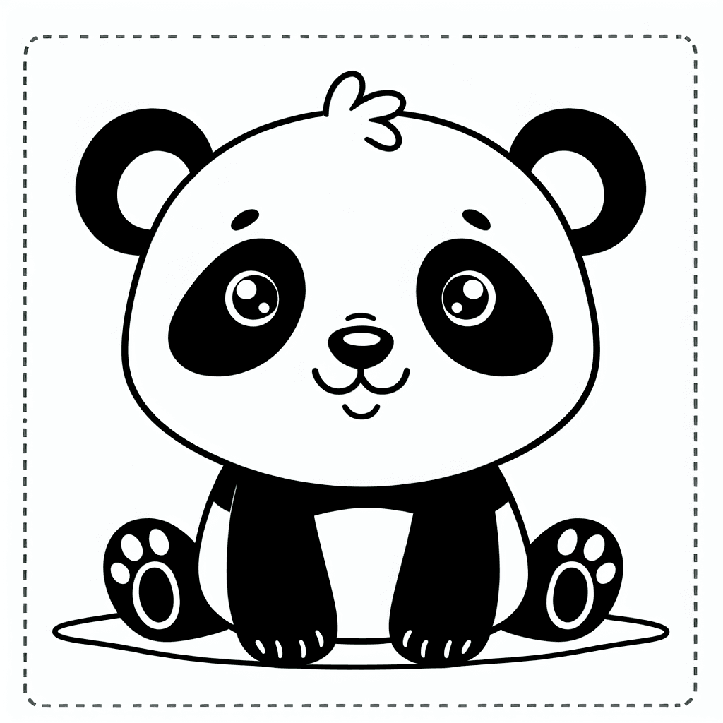 panda coloring pages