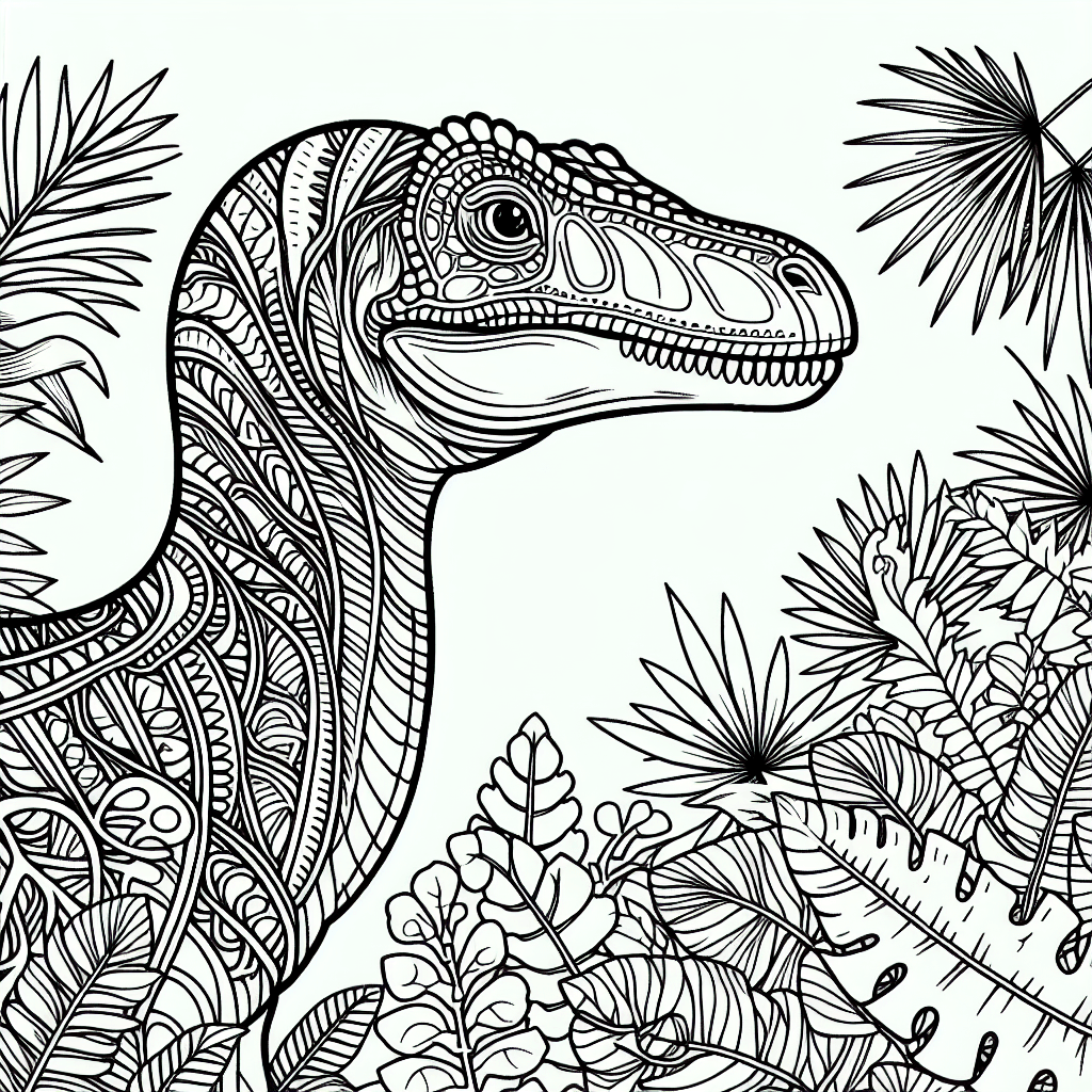 Additional parasaurolophus coloring page 1