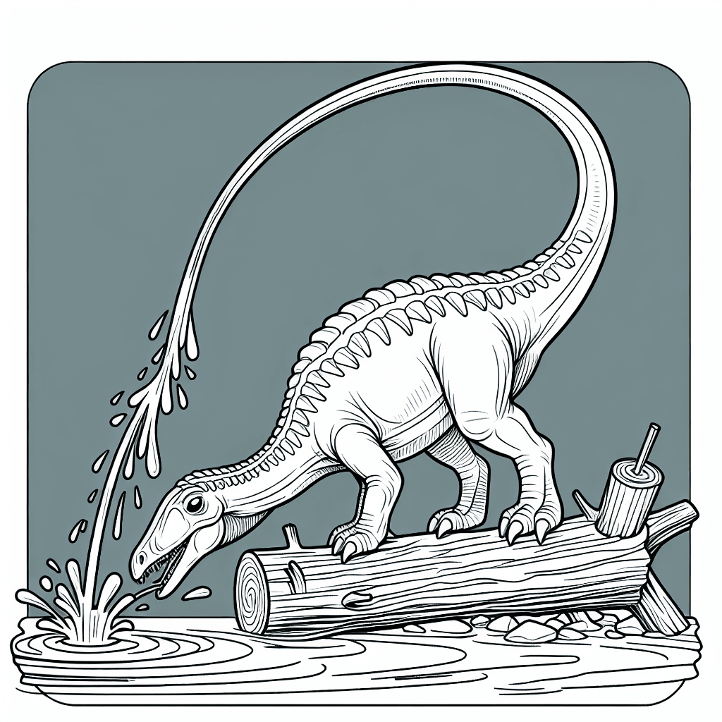 Additional parasaurolophus coloring page 2