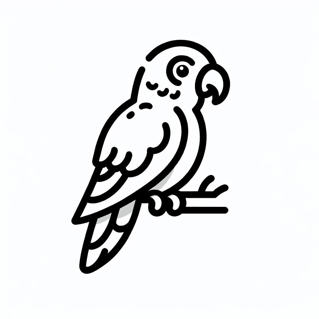 parrot coloring pages