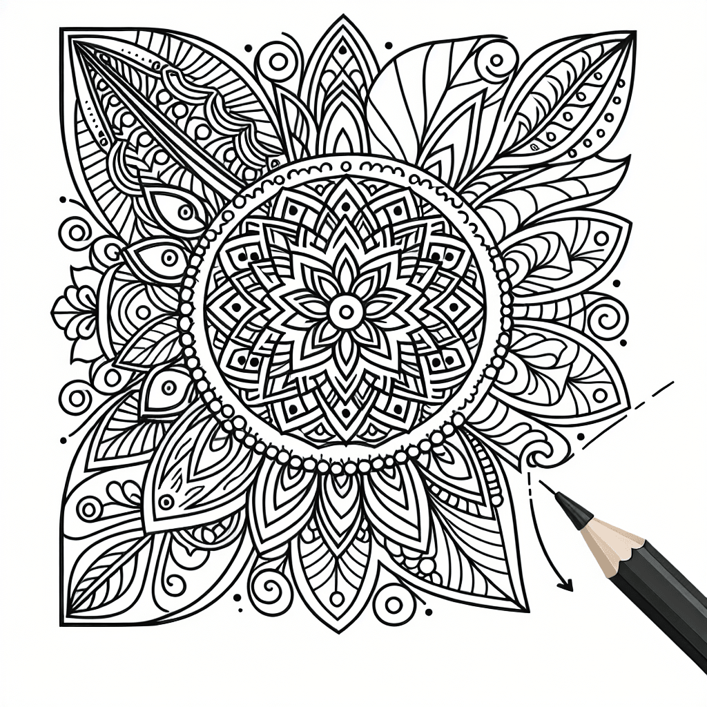 Additional pattern completion coloring page 1