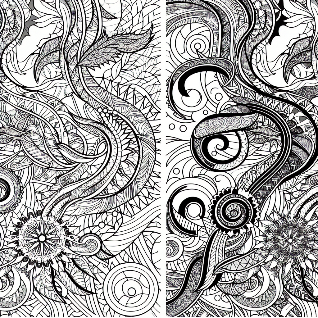 Additional pattern completion coloring page 2