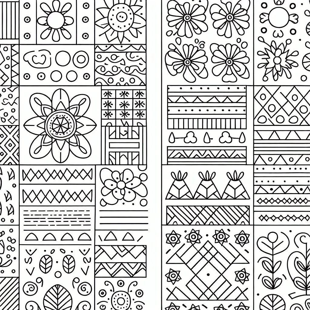 patterns coloring pages