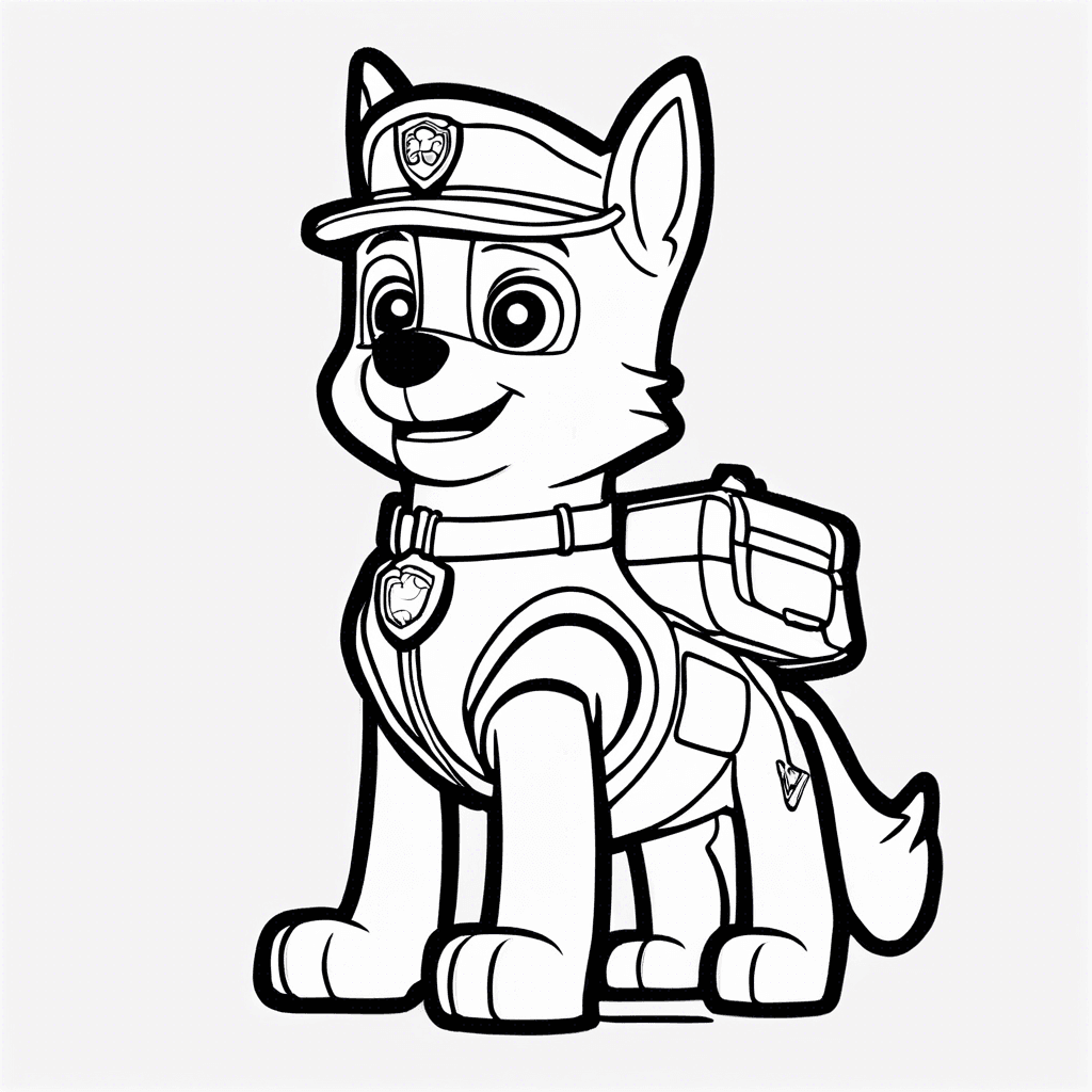 Additional paw patrol coloring page 2