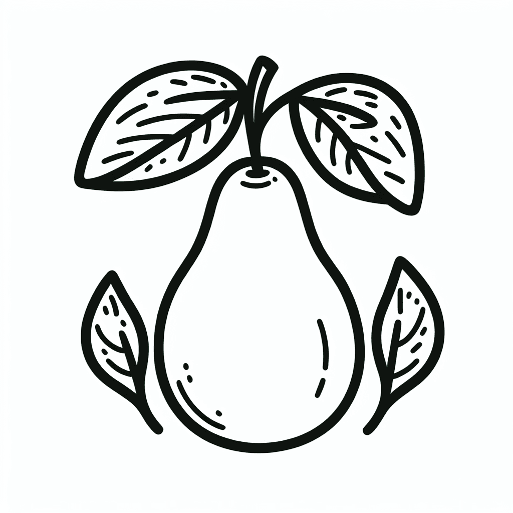 pear green coloring pages