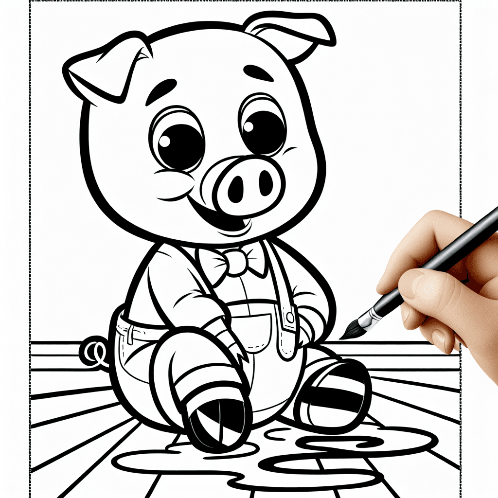 Additional peppa pig coloring page 2