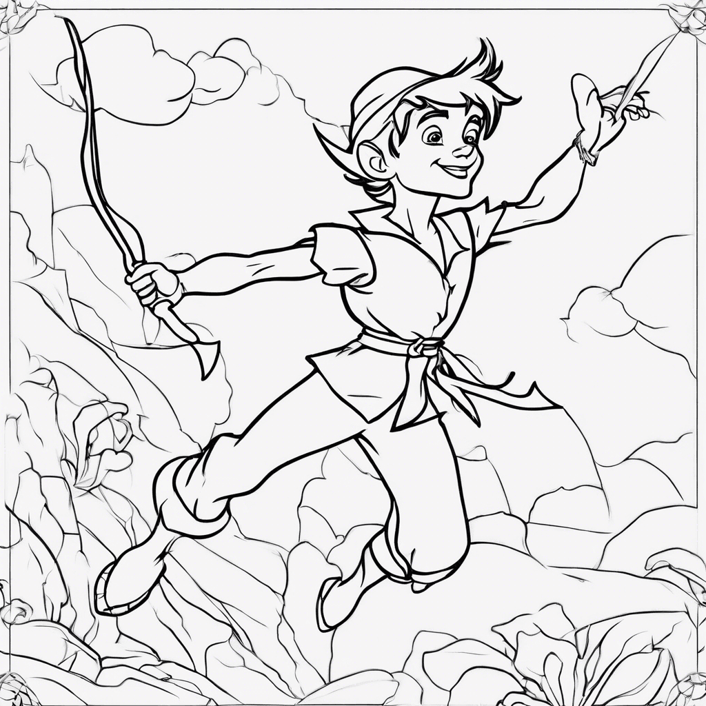 peter pan coloring pages