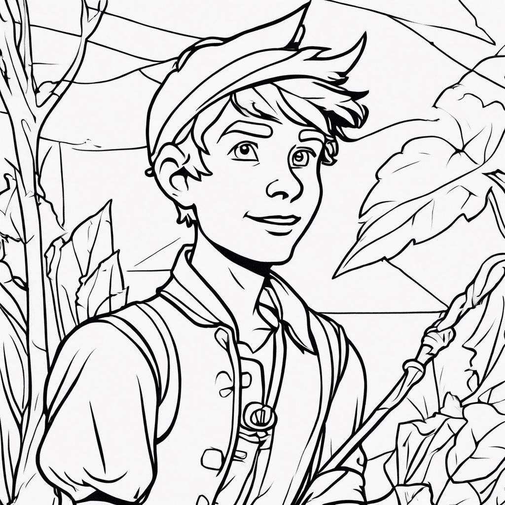 Additional peter pan coloring page 2