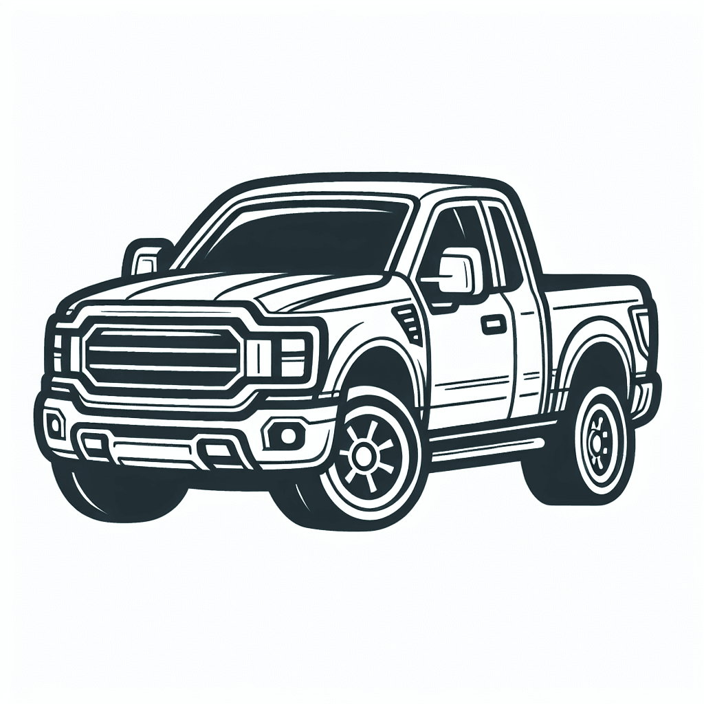 pickup truck coloring pages