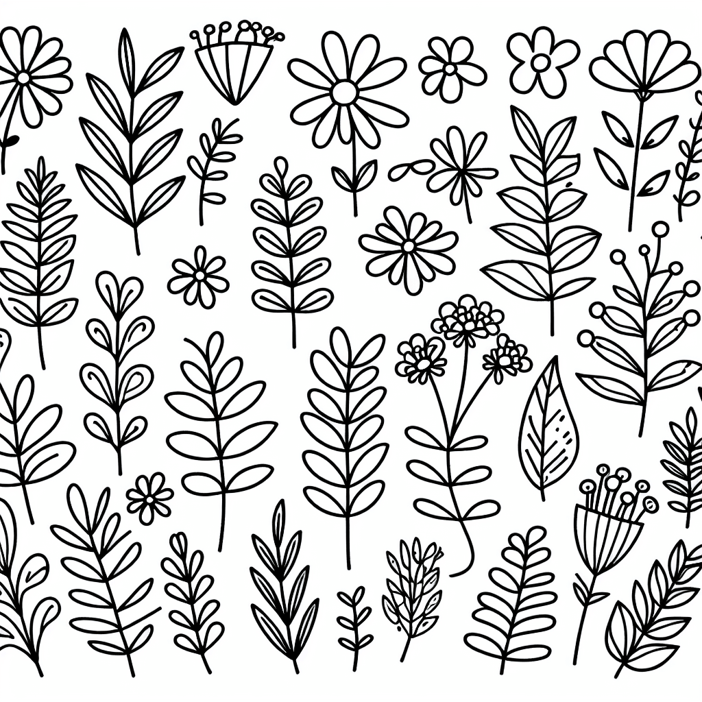 plants coloring pages