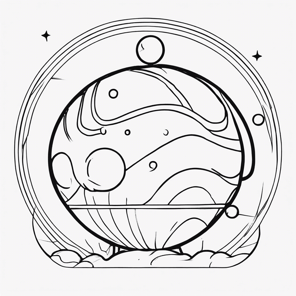 Additional pluto dwarf coloring page 1