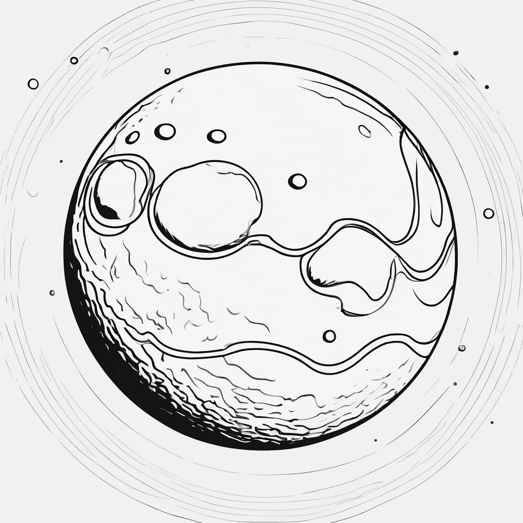 Additional pluto coloring page 2