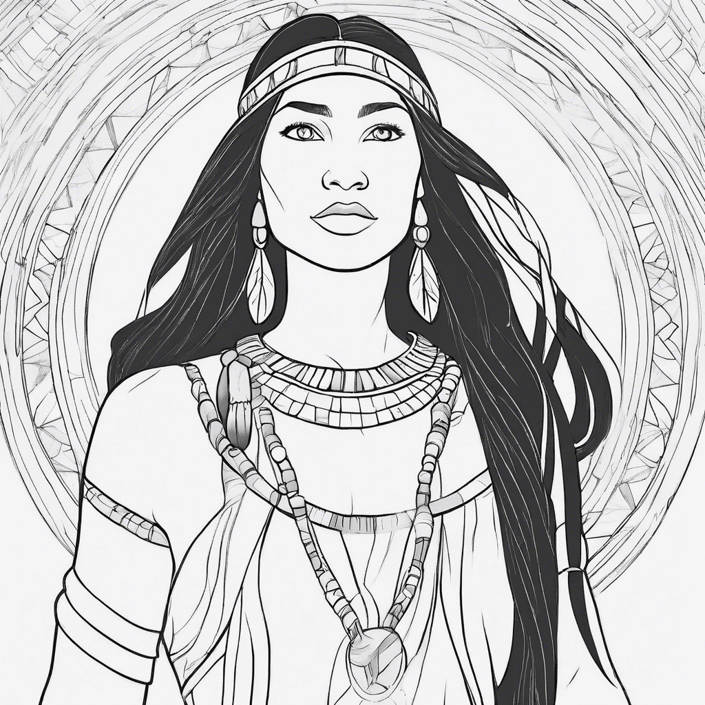 pocahontas coloring pages