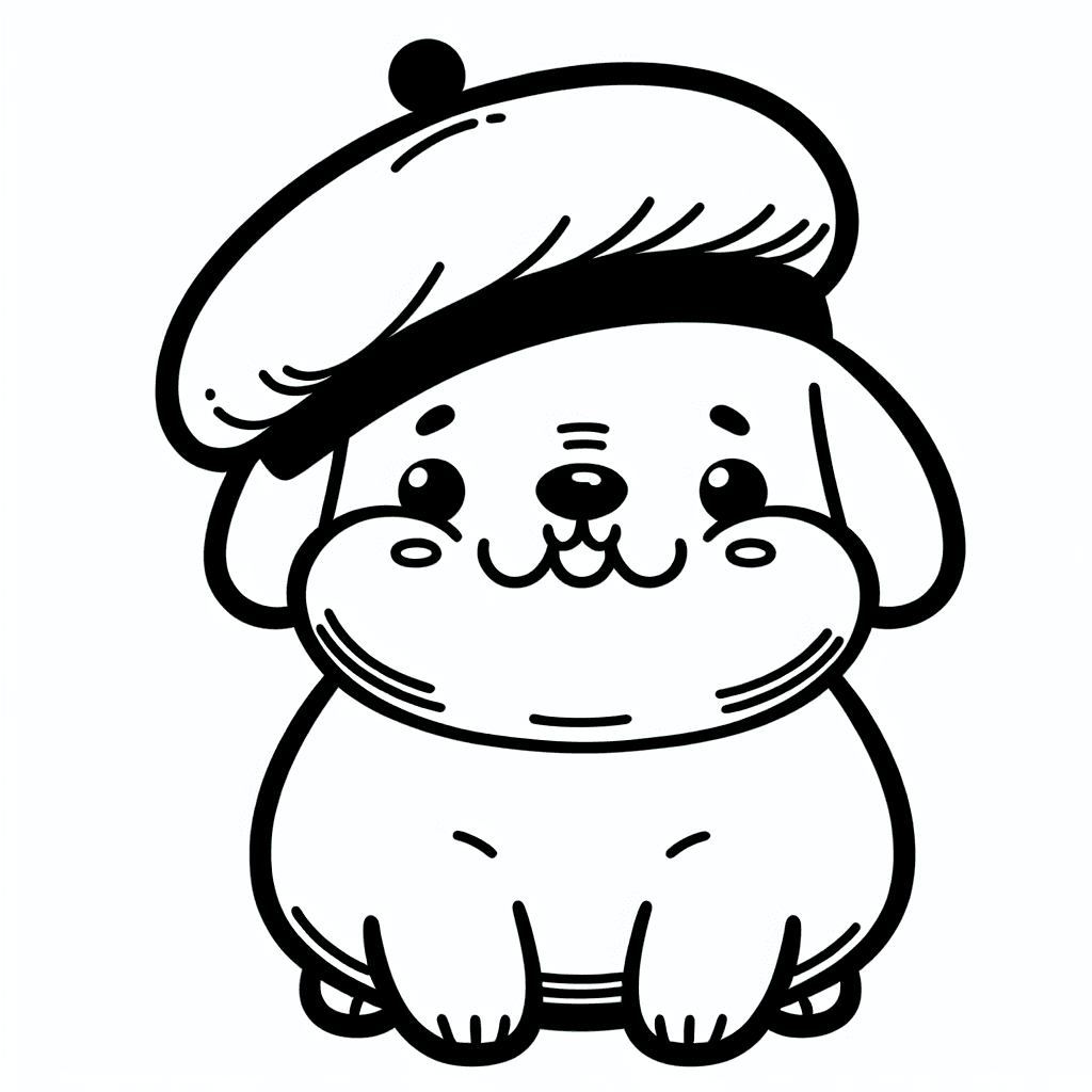 pompompurin dog coloring pages