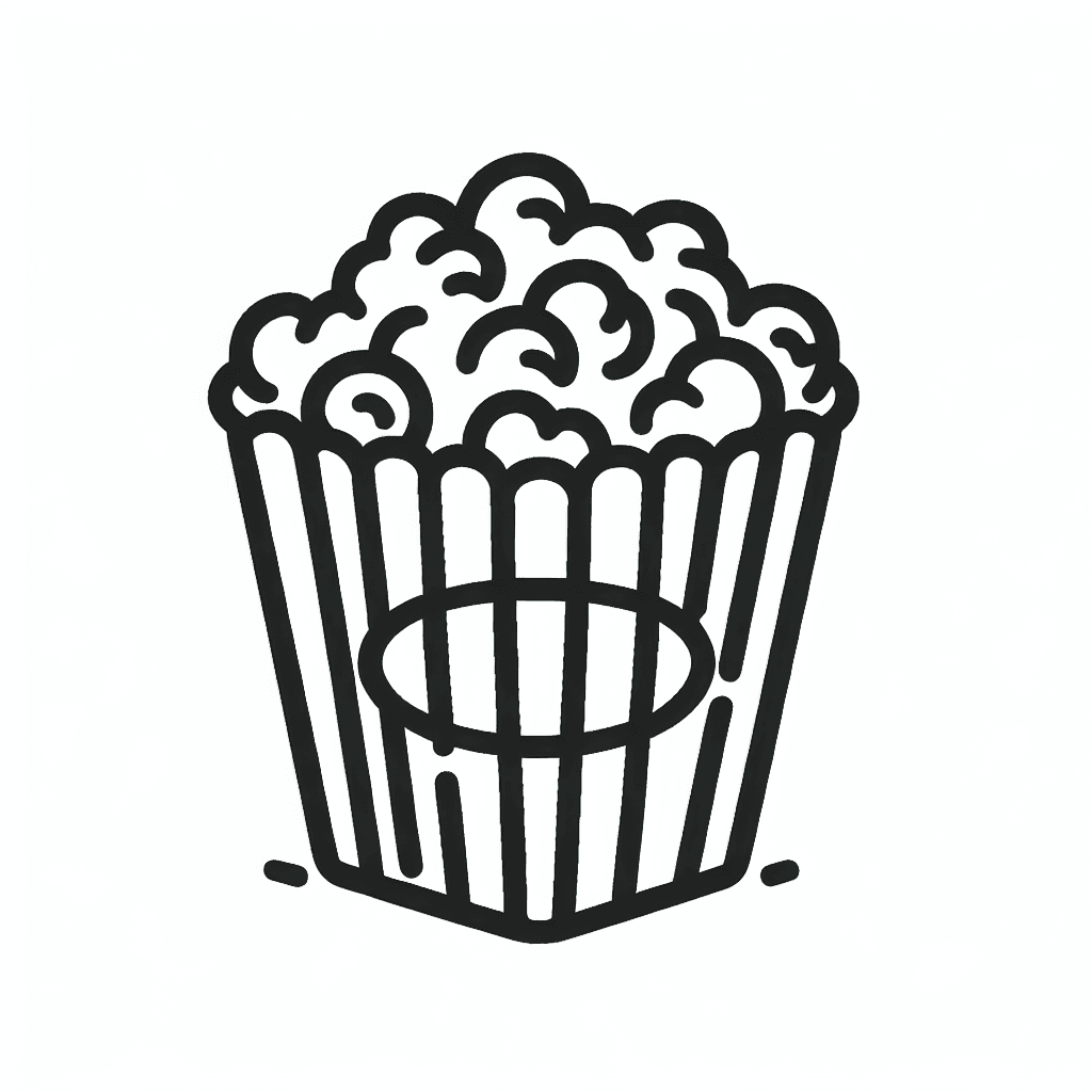 popcorn movie coloring pages