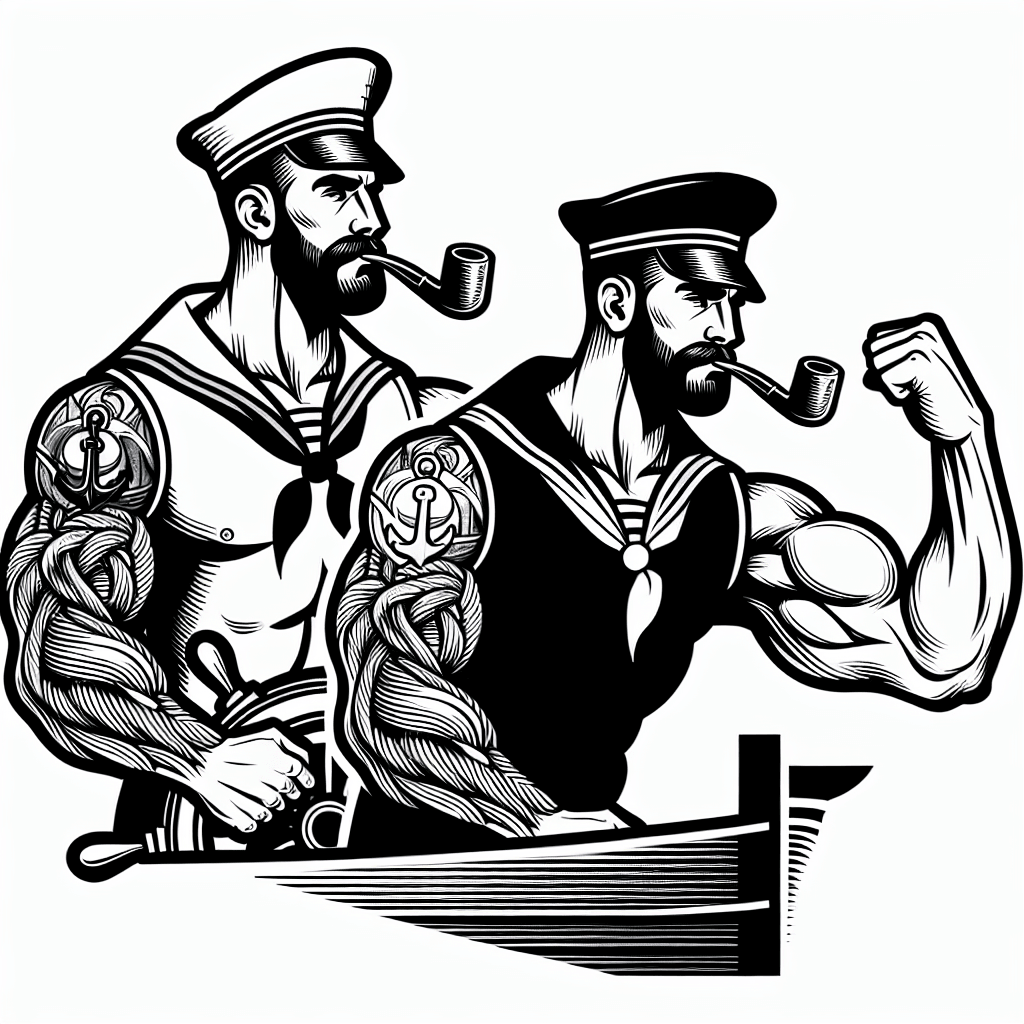 Additional popeye coloring page 2