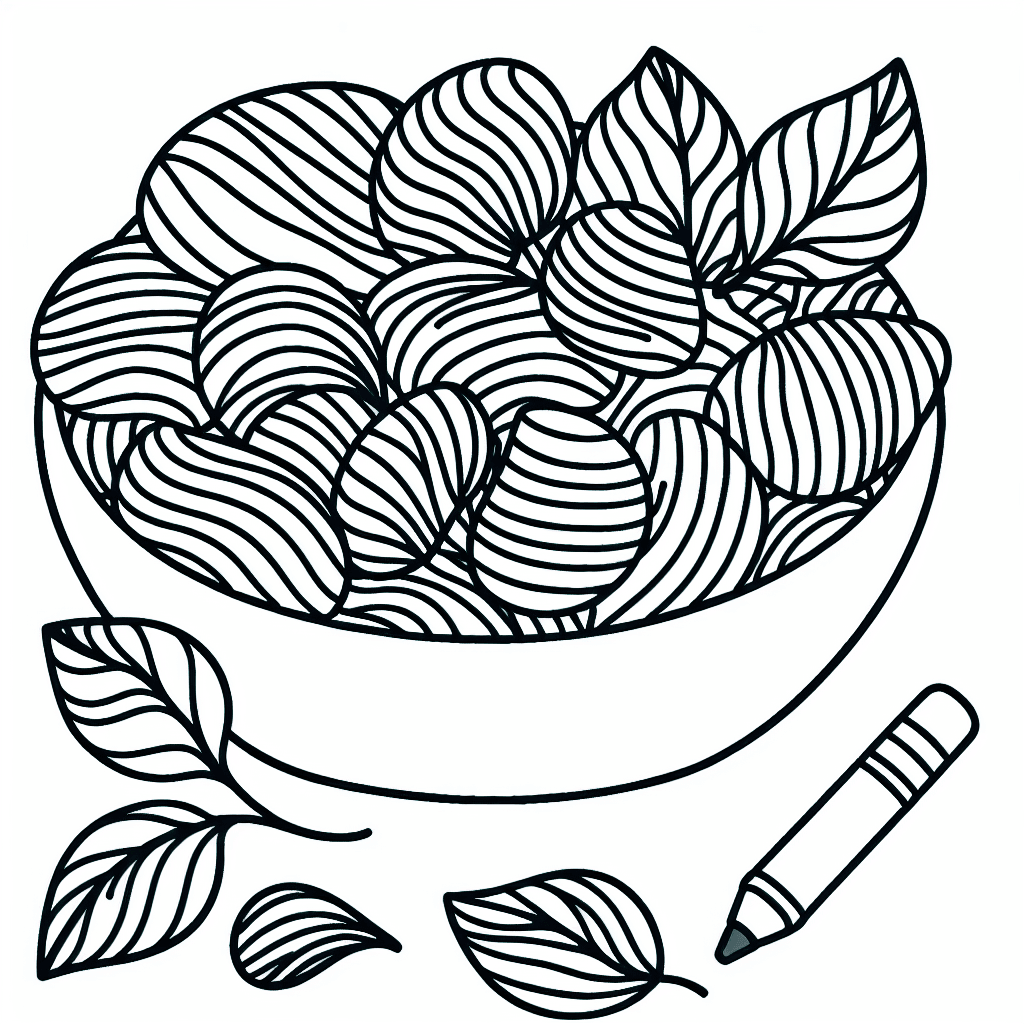 potato chips coloring pages