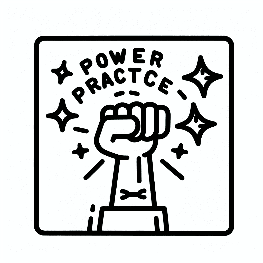 power practice coloring pages