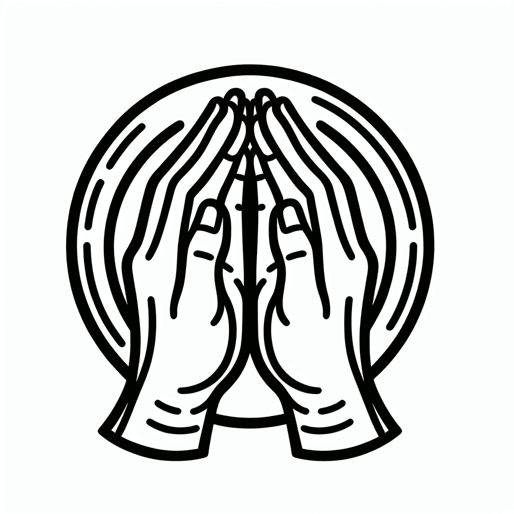 praying hands coloring pages