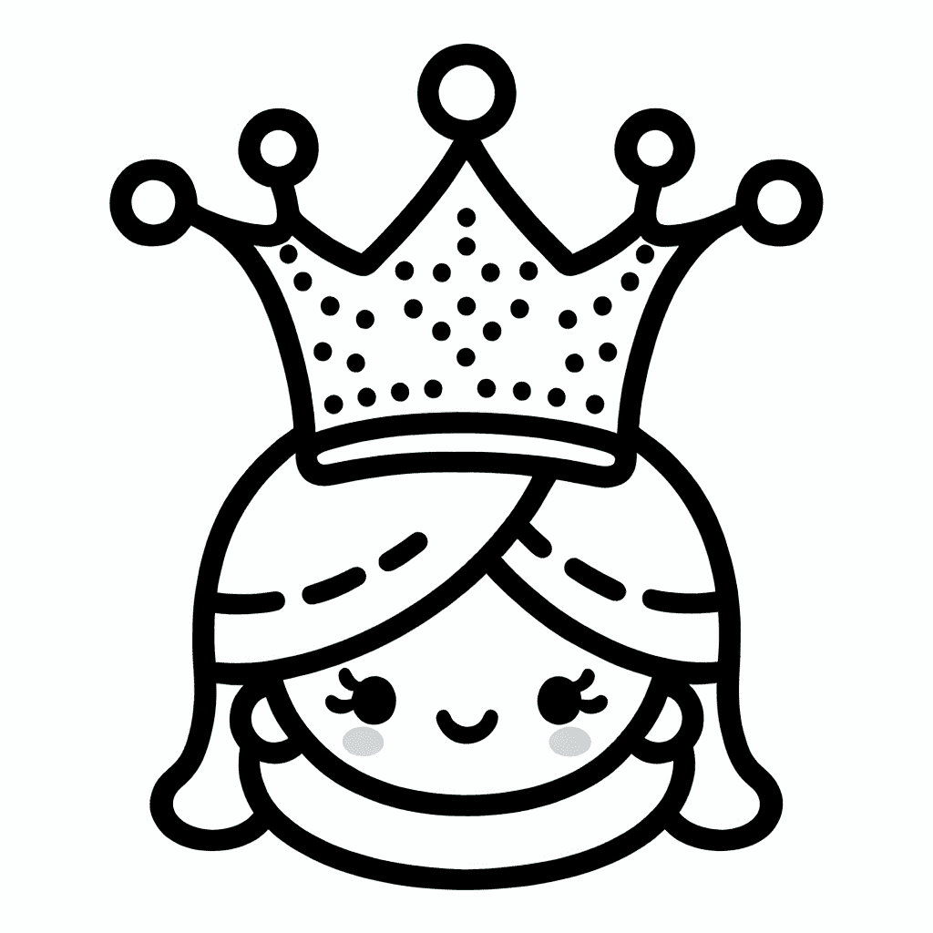 princess crown coloring pages