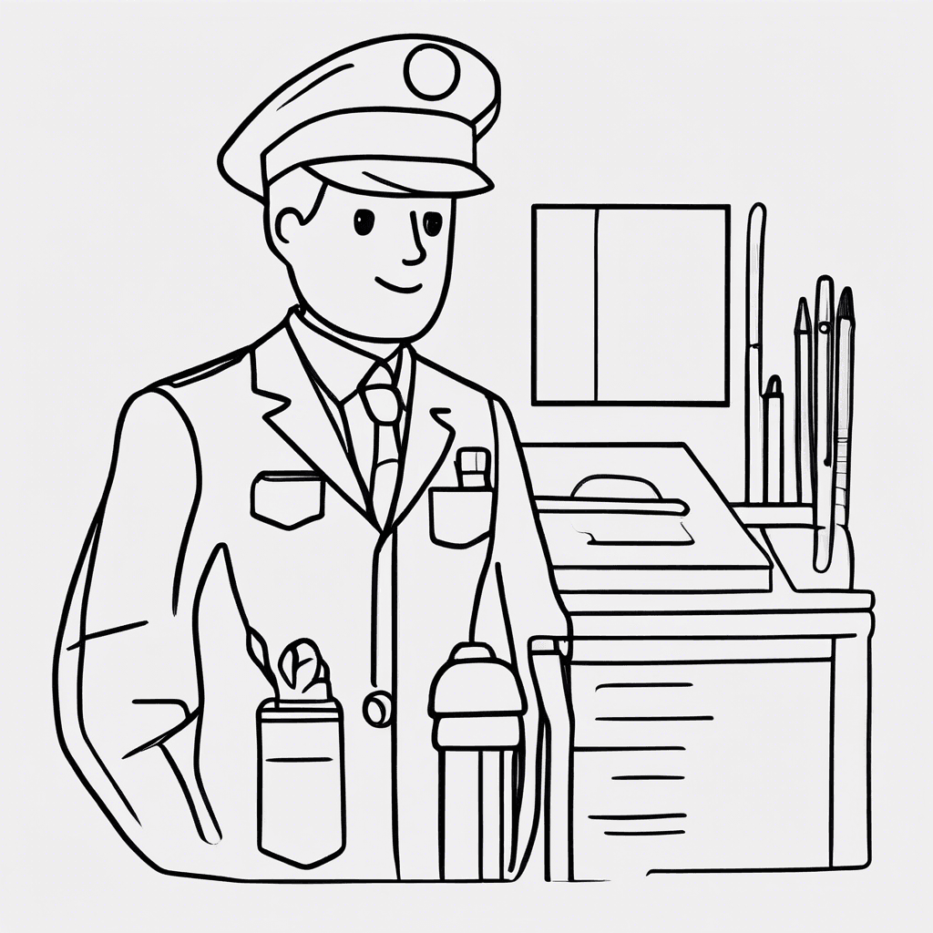 professions coloring pages