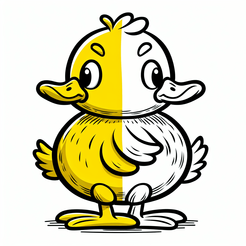 Additional psyduck coloring page 1