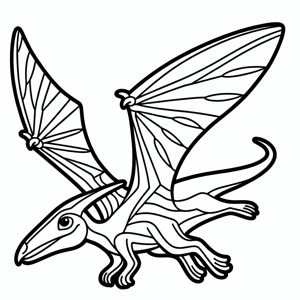 pterodactyl coloring pages