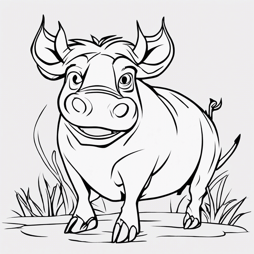 Additional pumbaa coloring page 2