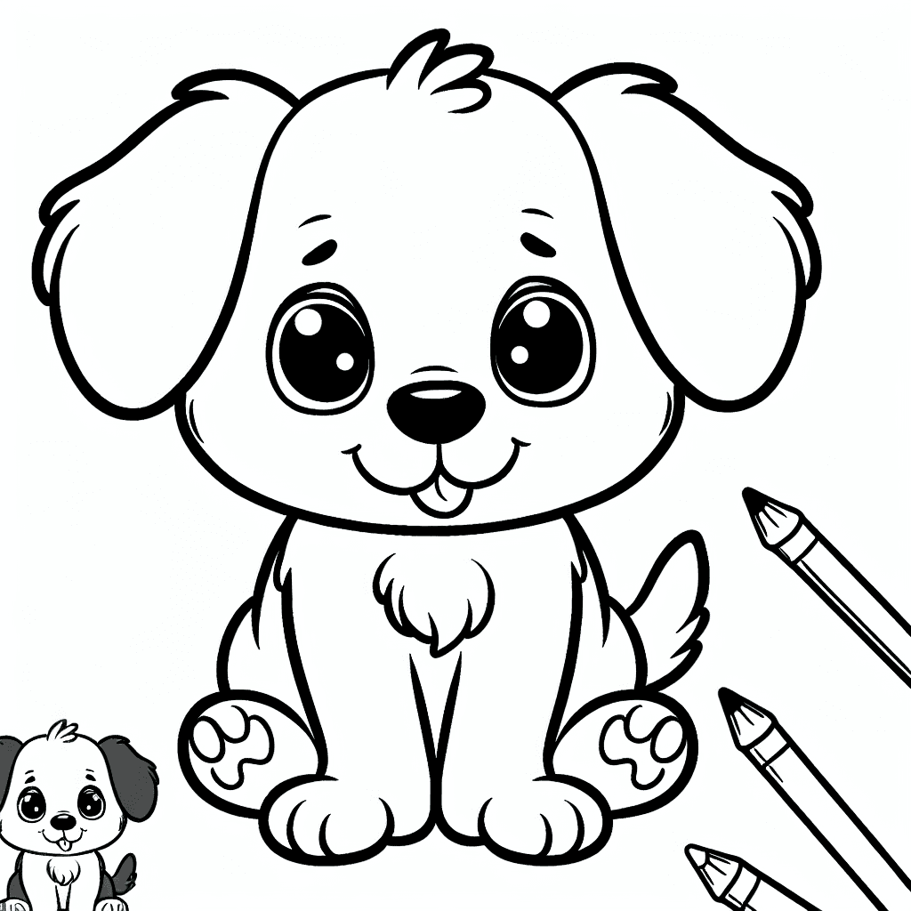 puppy coloring pages