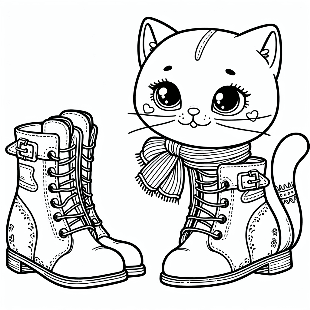 Additional puss boots coloring page 1