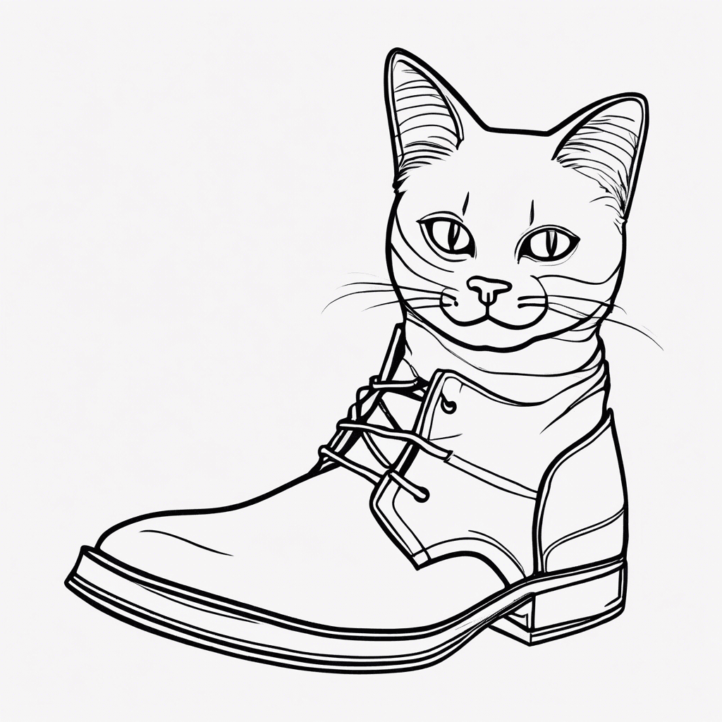 Additional puss boots coloring page 2