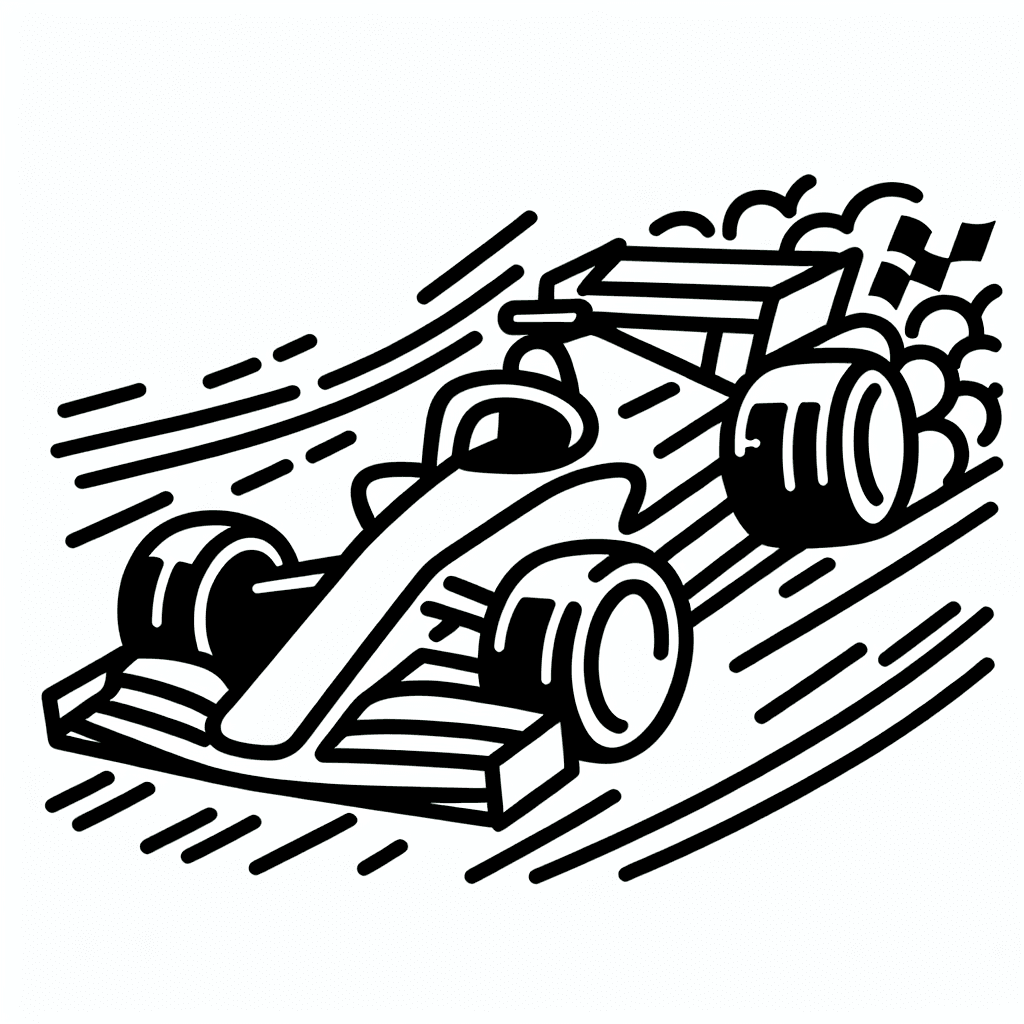 race car speed coloring pages