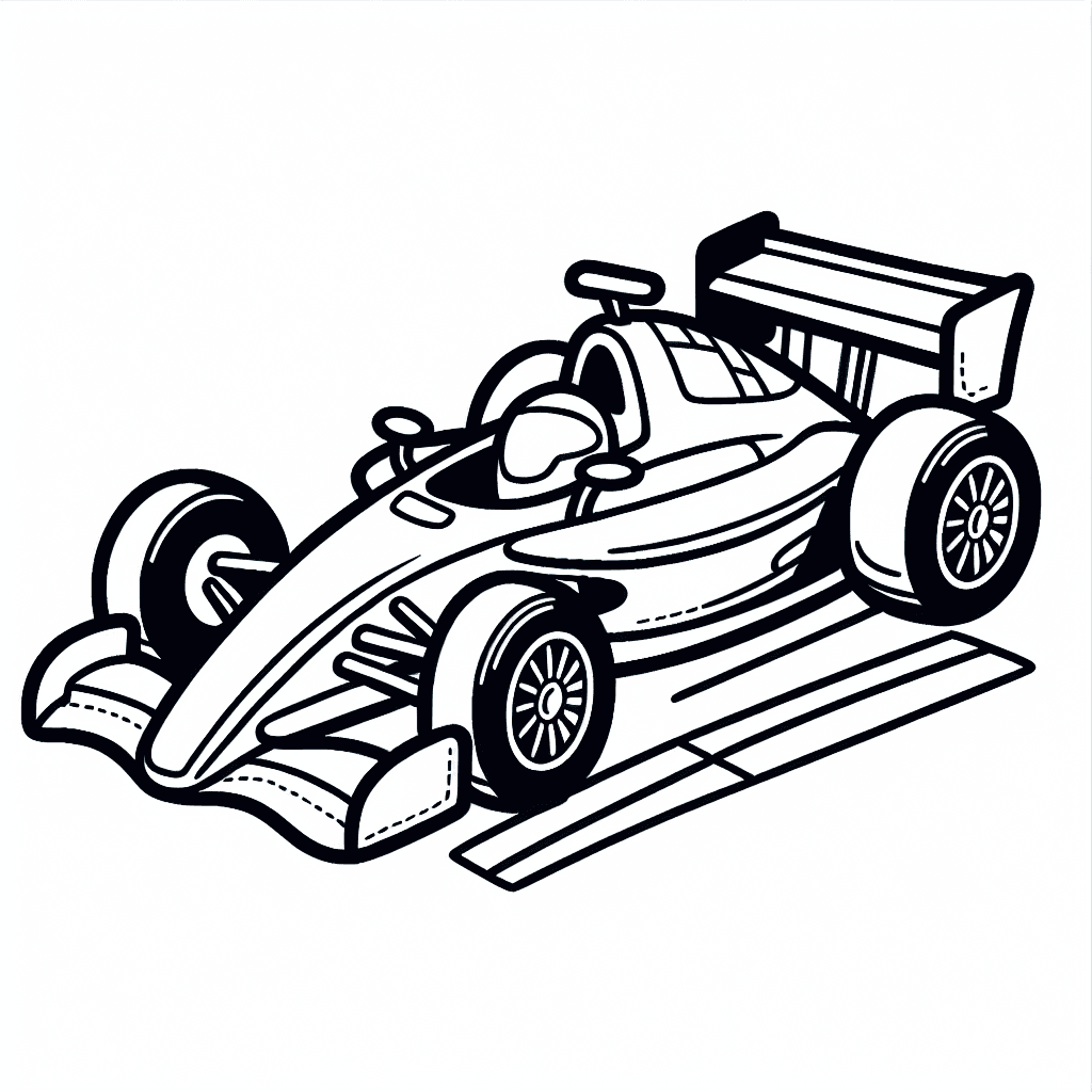 race car coloring pages